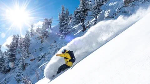 Snowboarder Powder Shot